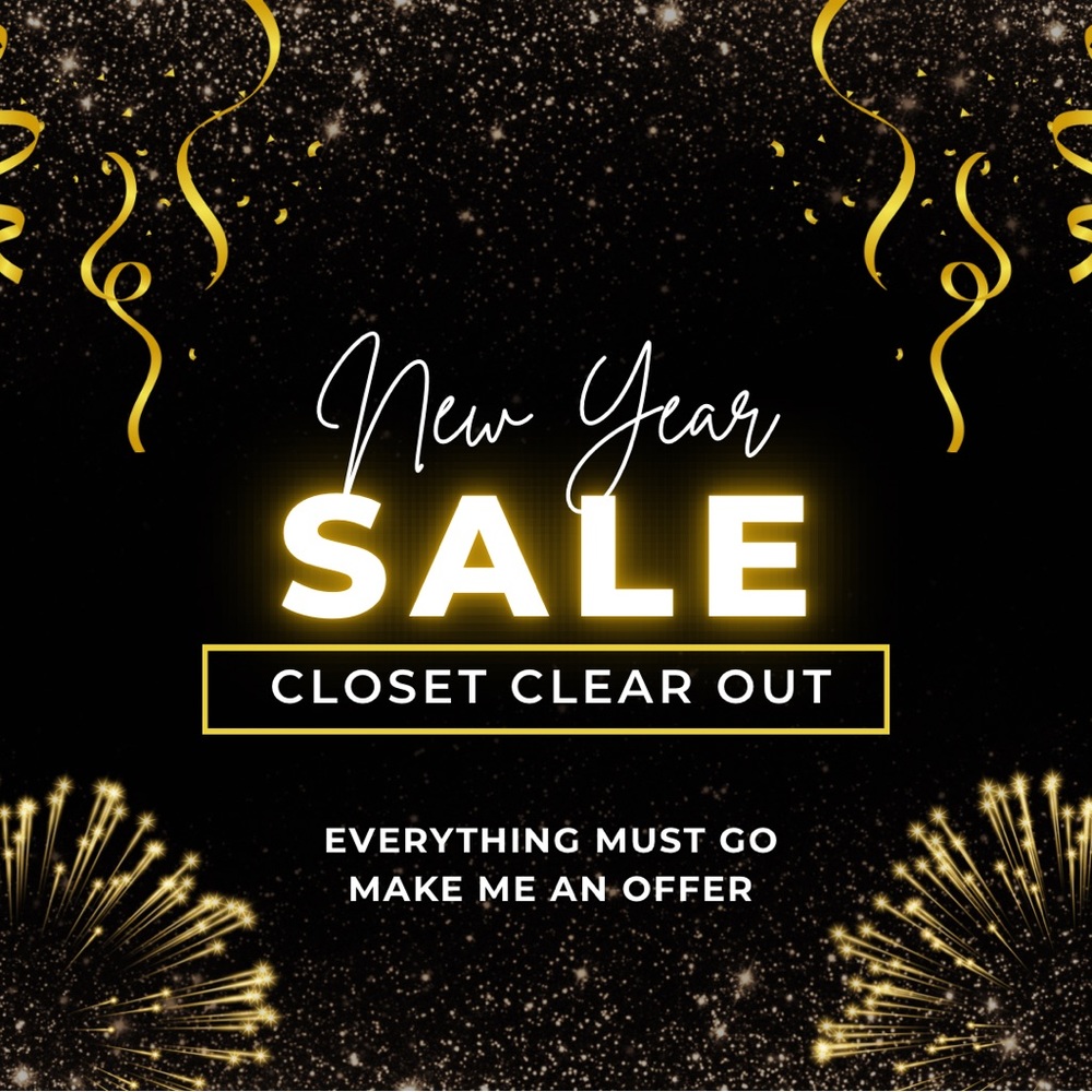 🎉 NEW YEAR, NEW CLOSET CLEAR OUT SALE!
MAKE ME AN OFFER💲